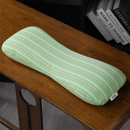 91家纺网 家纺一手货源 找家纺 （总）仁宇枕业 2025新款新品全棉色织提花水洗棉条纹8字骨头护颈椎全荞麦枕头枕芯