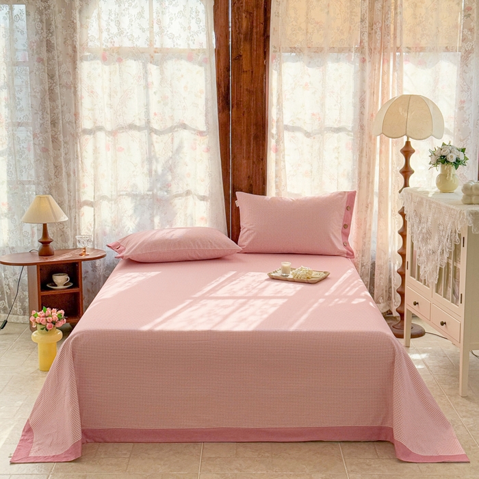 91家纺网 家纺一手货源 找家纺 （总）简宜家居 2025新款宽边纯棉全棉老粗布床单