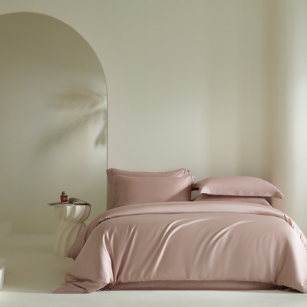 618家纺 2025新款60S100支兰精天丝单品-单被套 天丝樱花粉