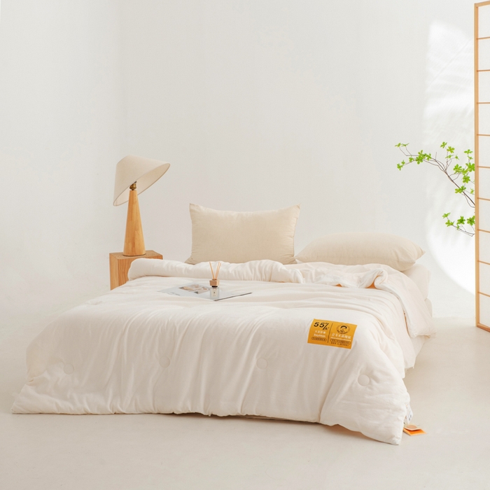 91家纺网 家纺一手货源 找家纺 （总）恒科家纺 2025新款德绒提花李官奇大豆被55%高含量被芯官方授权工厂制造李官奇大豆纤维夏被