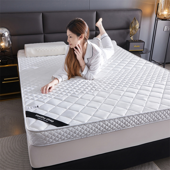 91家纺网 家纺一手货源 找家纺 艺博床垫 2025新款真丝椰棕床垫 月光白