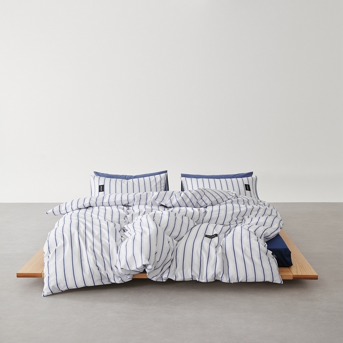 91家纺网 家纺一手货源 找家纺 棉眠 棉眠2025黑川简约条纹系列 白芷