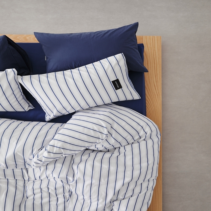 91家纺网 家纺一手货源 找家纺 棉眠 棉眠2025黑川简约条纹系列 白芷