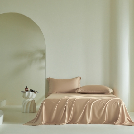 2025新款60S100支兰精天丝单品-单床单 天丝香槟金