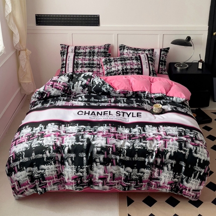 花伞家居 2025新款小香珍珠风水洗棉四件套含买家秀 水洗-甜心小姐