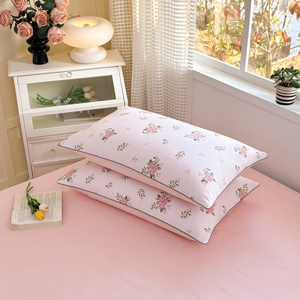 91家纺网 家纺一手货源 找家纺 （总）元元被芯 2025新款40支13372全棉印花全棉隐藏式夹棉枕套