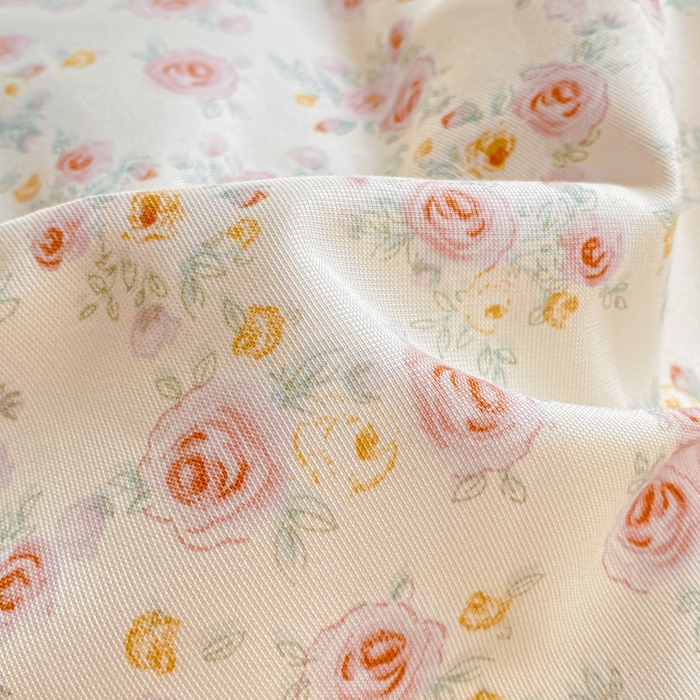 91家纺网 家纺一手货源 找家纺 梦莱斯 2025直播爆款公主风A类针织棉床盖四件套AA版被套 春色满园