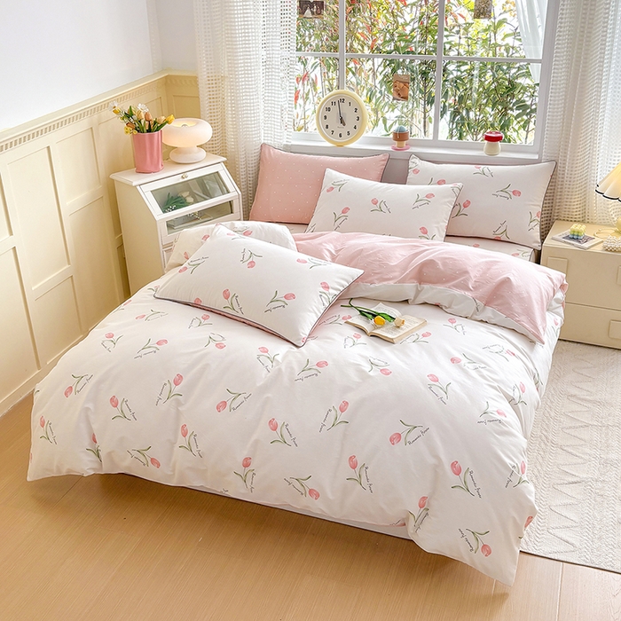 91家纺网 家纺一手货源 找家纺 元元被芯 2025新款40支13372全棉印花全棉隐藏式夹棉被套 昕动