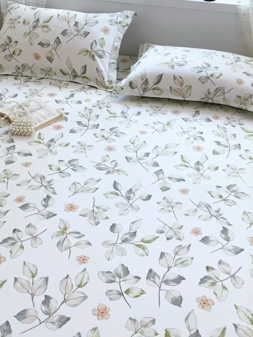 91家纺网 家纺一手货源 找家纺 元元被芯 2025新款40支13372全棉印花全棉床单 春溪