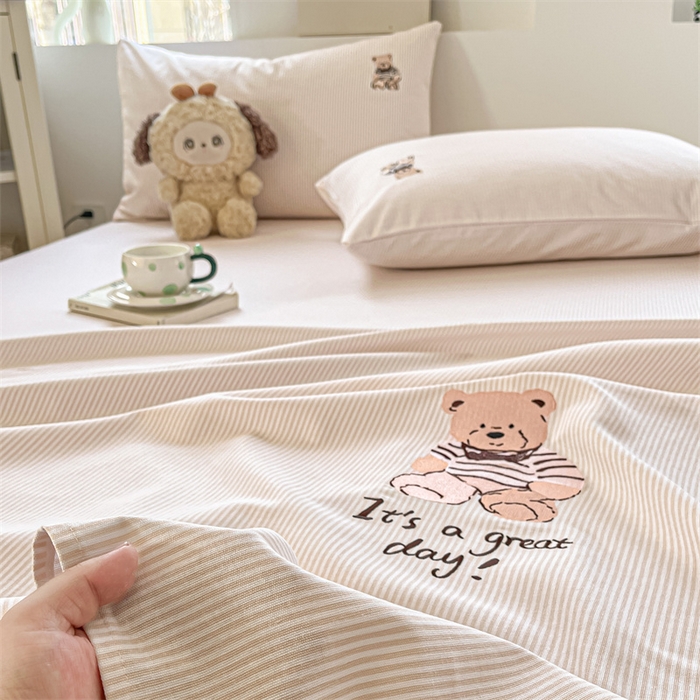 91家纺网 家纺一手货源 找家纺 笙意家纺2025新款全棉老粗布单品单床单 莱卡-米