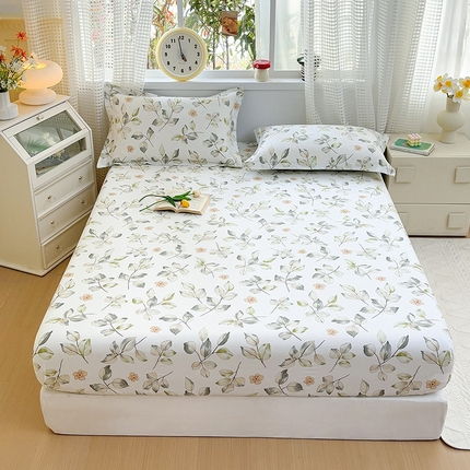 元元被芯 2025新款40支13372全棉印花全棉床笠 春溪