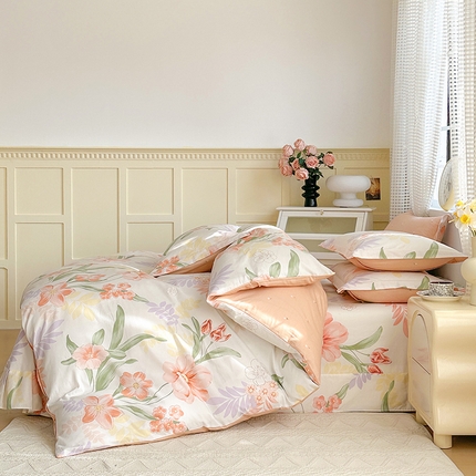 91家纺网 家纺一手货源 找家纺 （总）元元被芯 2025新款40支13372全棉印花全棉三件套