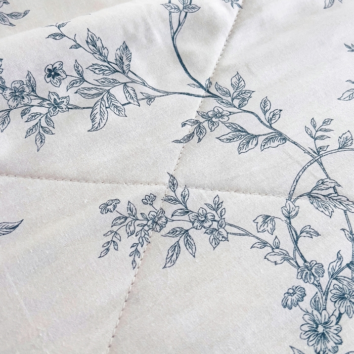 91家纺网 家纺一手货源 找家纺 鑫棉坊 2025新款A类全棉印花大豆纤维空调被大豆被 满庭