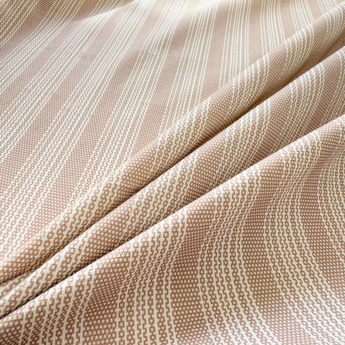 91家纺网 家纺一手货源 找家纺 简宜家居 2025新款宽边纯棉全棉老粗布床单 疏条-暖棕宽边