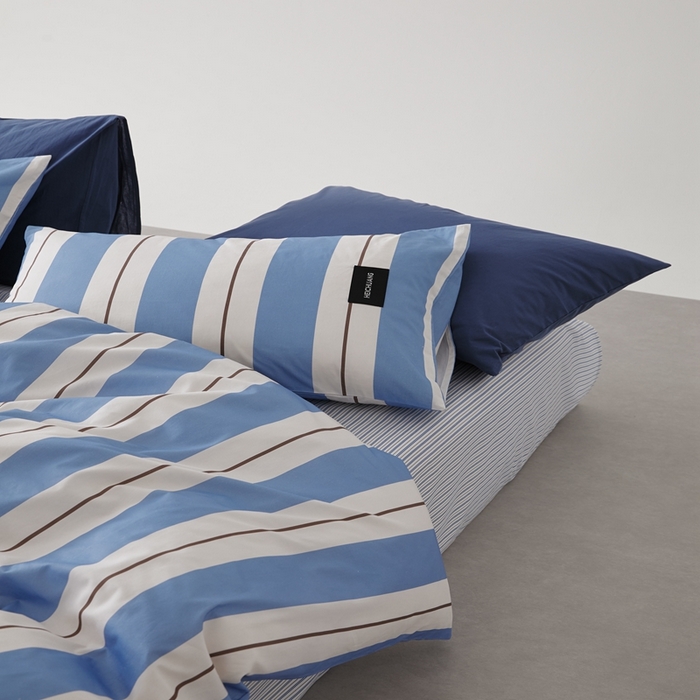 91家纺网 家纺一手货源 找家纺 棉眠 棉眠2025黑川简约条纹系列 琥珀