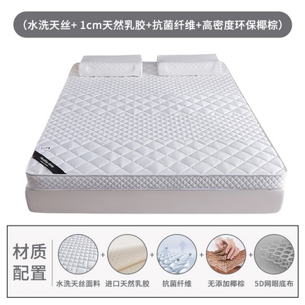 艺博床垫 2025新款真丝椰棕床垫 月光白