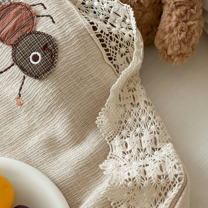 91家纺网 家纺一手货源 找家纺 月夏 2025新款全棉双层纱纱布夏被夏凉被空调被 小蚂蚁-麻本色【填充新疆棉花】