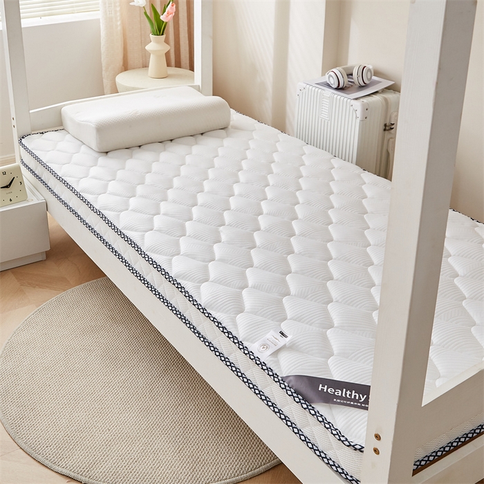 91家纺网 家纺一手货源 找家纺 艺博床垫 2025新款25D学生立体海绵床垫终版 格子白