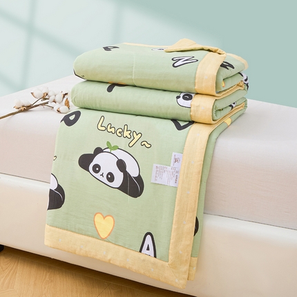 天之爱 2025新款春夏全棉纯棉印花夏被夏凉被空调被被子被芯 熊猫宝贝