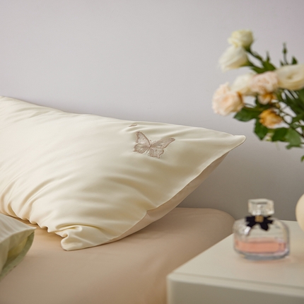 简纯主义 2025新款天丝四件套 散点系列 玉蝶-香槟