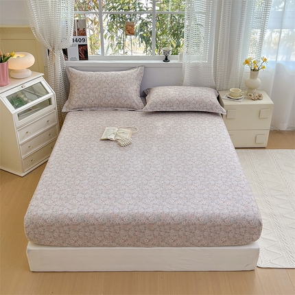 元元被芯 2025新款40支13372全棉印花全棉床笠 茉莉