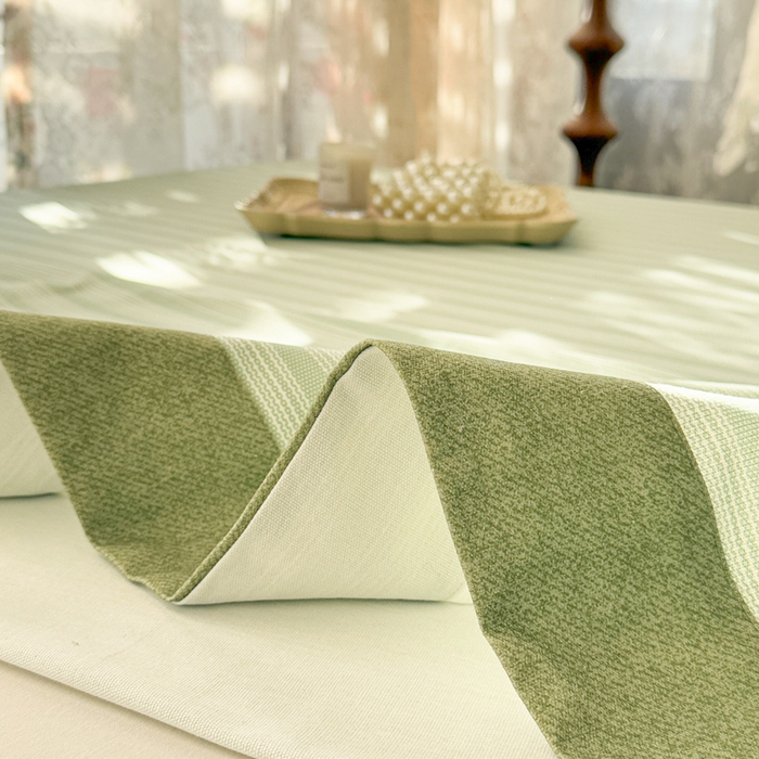 91家纺网 家纺一手货源 找家纺 简宜家居 2025新款宽边纯棉全棉老粗布床单 疏条-绿野宽边