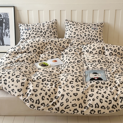 91家纺网 家纺一手货源 找家纺 （总）圆岛家纺 2025新款全棉双层纱贴布绣四件套