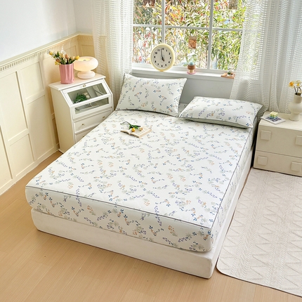 元元被芯 2025新款40支13372全棉印花全棉隐藏式夹棉床笠 硕果