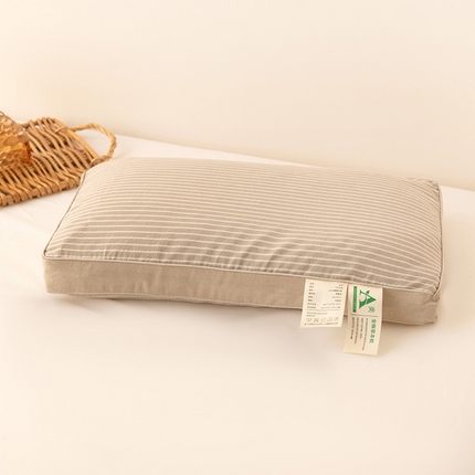 91家纺网 家纺一手货源 找家纺 （总）花瓣语家纺 2025新款全棉拼色水洗荞麦枕