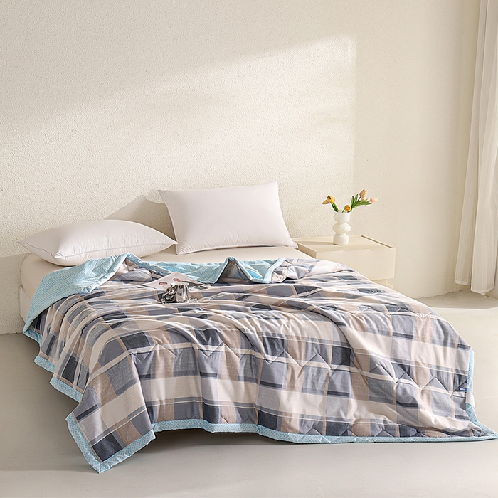 91家纺网 家纺一手货源 找家纺 元元被芯 2025新款亲肤舒适磨毛印花夏被被子被芯 时尚生活