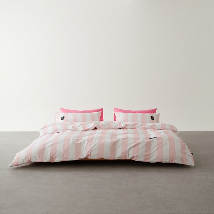 91家纺网 家纺一手货源 找家纺 棉眠 棉眠2025黑川简约条纹系列 芍药