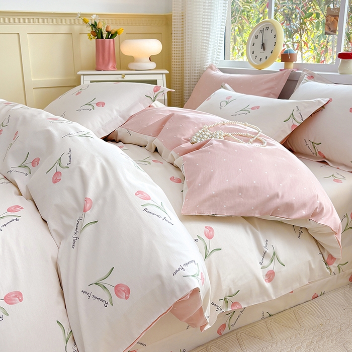 91家纺网 家纺一手货源 找家纺 元元被芯 2025新款40支13372全棉印花全棉四件套 昕动