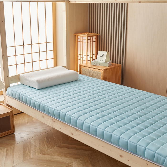 91家纺网 家纺一手货源 找家纺 艺博床垫 2025新款A类原棉棉花床垫--学生款 湖蓝-厚度9cm