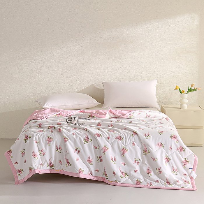 91家纺网 家纺一手货源 找家纺 元元被芯 2025新款亲肤舒适磨毛印花夏被被子被芯 盛夏