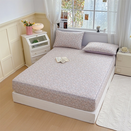 91家纺网 家纺一手货源 找家纺 （总）元元被芯 2025新款40支13372全棉印花全棉隐藏式夹棉床笠