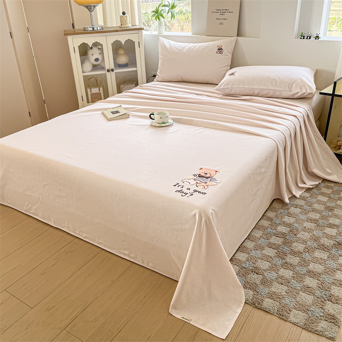 91家纺网 家纺一手货源 找家纺 笙意家纺2025新款全棉老粗布单品单床单 莱卡-米