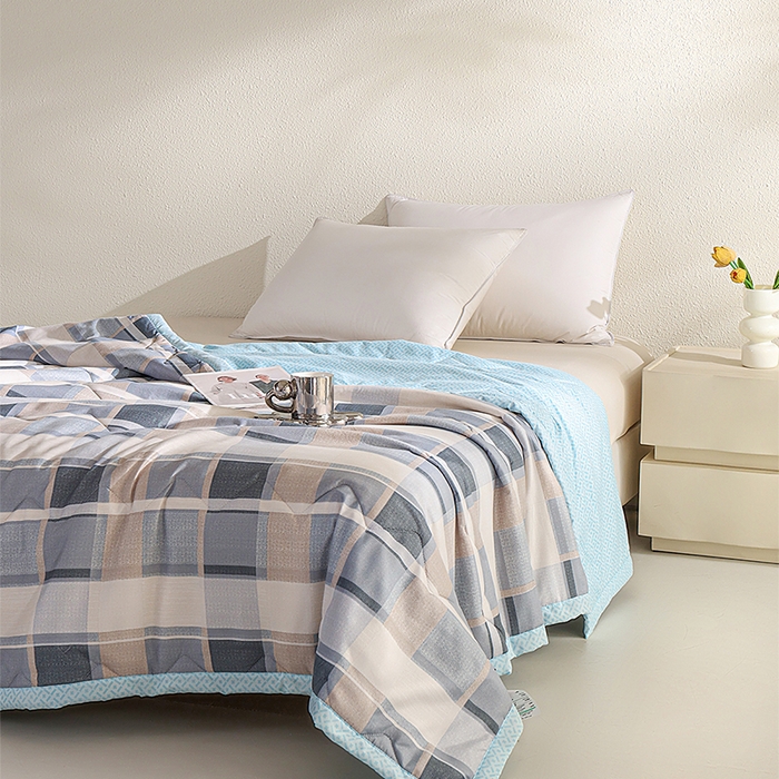 91家纺网 家纺一手货源 找家纺 元元被芯 2025新款亲肤舒适磨毛印花夏被被子被芯 时尚生活