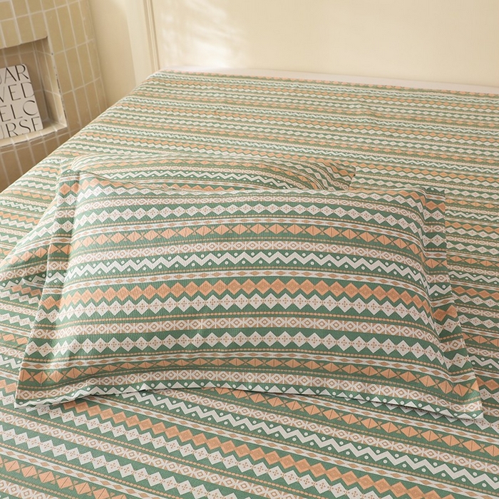 91家纺网 家纺一手货源 找家纺 幸嘉轩2025新款亲肤舒适床单三件套 雅梦静