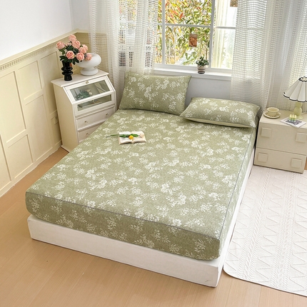 91家纺网 家纺一手货源 找家纺 （总）元元被芯 2025新款40支13372全棉印花全棉隐藏式夹棉床笠