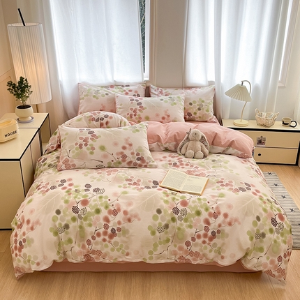 瑞莱  2025春季新款13372全棉印花四件套-小清新系列 花芷