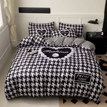 花伞家居 2025新款小香珍珠风水洗棉四件套含买家秀 水洗-反转巴黎