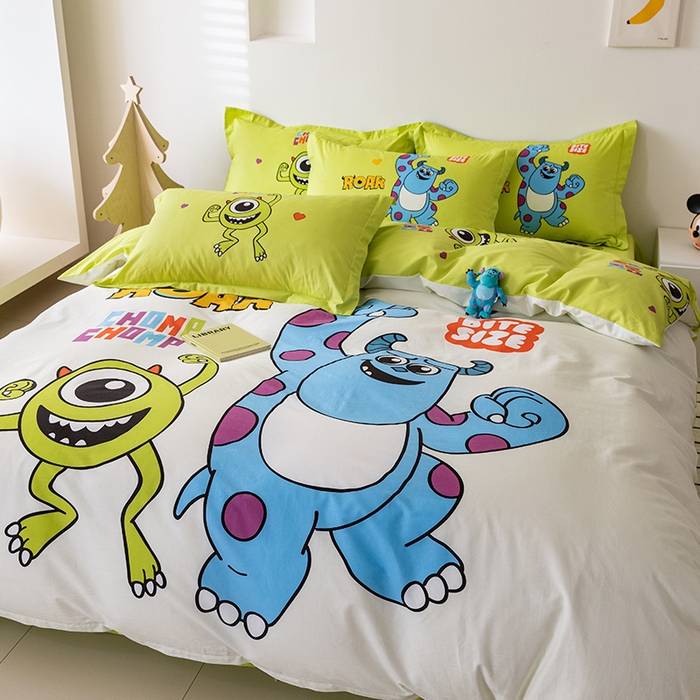 91家纺网 家纺一手货源 找家纺 典曼家纺 2025新款迪士尼大版印花卡通四件套 奥利给米