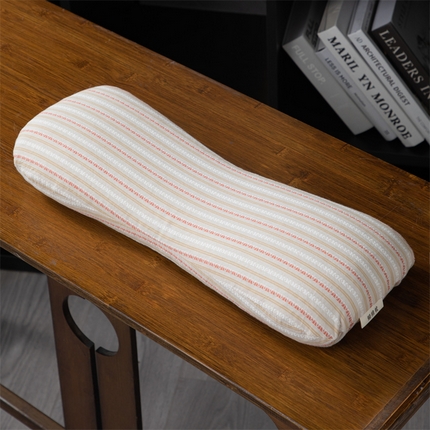 91家纺网 家纺一手货源 找家纺 （总）仁宇枕业 2025新款新品全棉色织提花水洗棉条纹8字骨头护颈椎全荞麦枕头枕芯