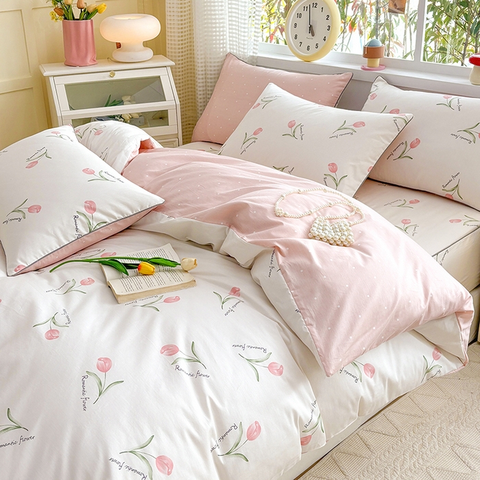 91家纺网 家纺一手货源 找家纺 元元被芯 2025新款40支13372全棉印花全棉隐藏式夹棉被套 昕动