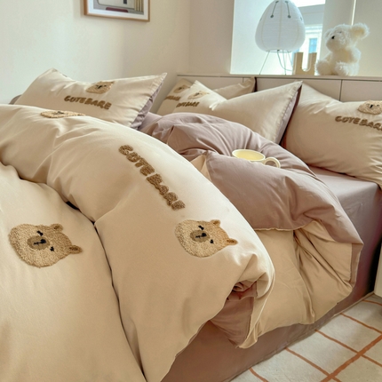 91家纺网 家纺一手货源 找家纺 （总）莱登卡奴 2025新款A类全棉13372毛巾绣四件套