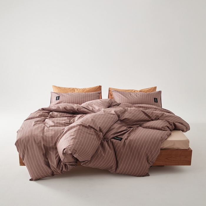 91家纺网 家纺一手货源 找家纺 棉眠 棉眠2025黑川简约条纹系列 怀汐