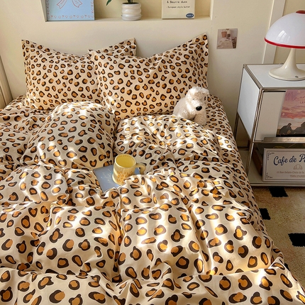 91家纺网 家纺一手货源 找家纺 （总）百寐2025新款全棉13372床笠被套单品枕套三四件套学生组合加大单件-单被套