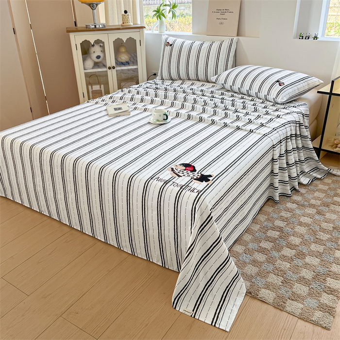 91家纺网 家纺一手货源 找家纺 （总）笙意家纺2025新款全棉老粗布单品单床单