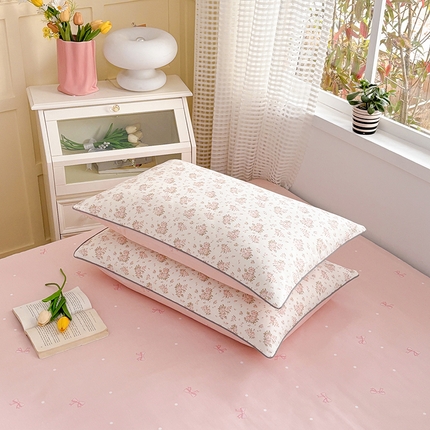 91家纺网 家纺一手货源 找家纺 （总）元元被芯 2025新款40支13372全棉印花全棉隐藏式夹棉枕套