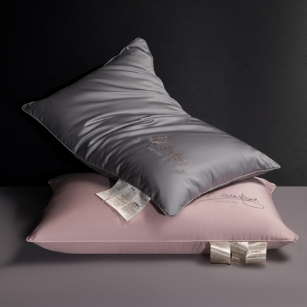 91家纺网 家纺一手货源 找家纺 （总）露函家居 2025新款全棉贡缎50双股100s蚕丝枕 枕芯枕头